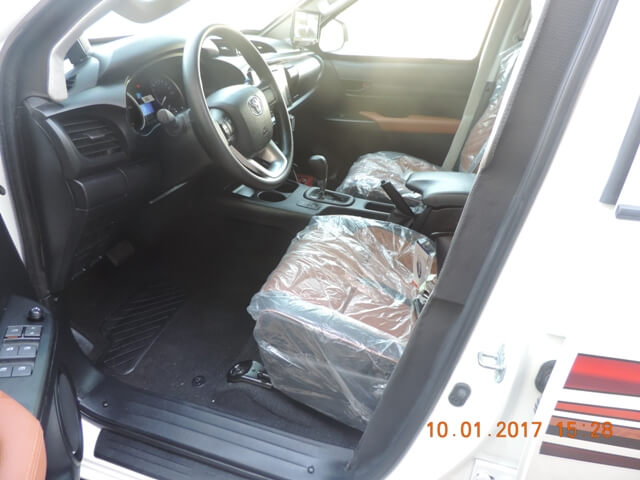Toyota Hilux Cash Box blindé - intérieur, configuration transport de fonds