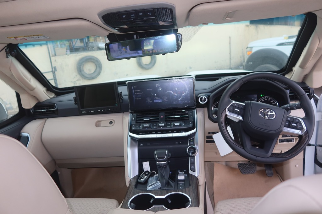 Toyota Land Cruiser ZX dashboard and right-hand-drive cockpit under platform review