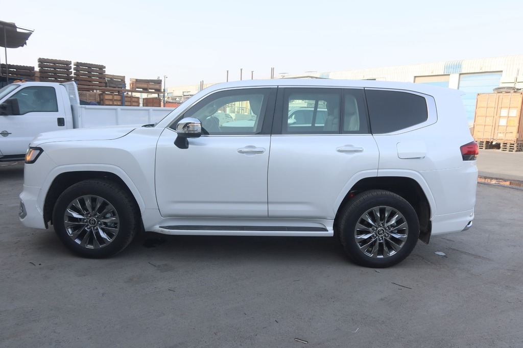 Toyota Land Cruiser ZX side view with chrome accents and premium alloy wheels