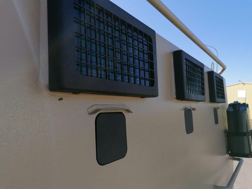 Toyota Troop Carrier LC79 - 8 Crew BR6 blindé - vitrage balistique, détail du blindage