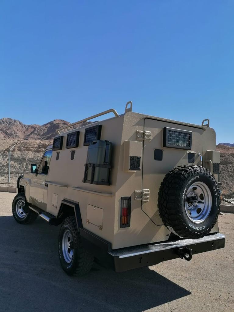 Toyota Troop Carrier LC79 - 8 Crew BR6 Back View