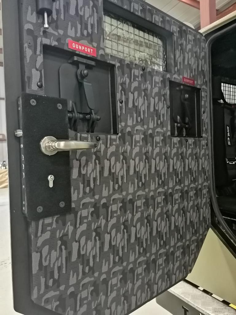 Toyota Troop Carrier LC79 - 8 Crew BR6 Trunk Door Armoring