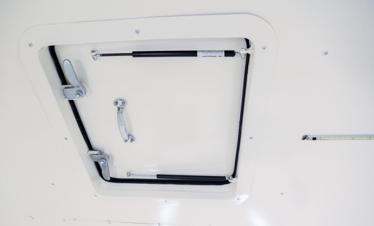 Central Bank CIT roof exit detail for secured cash transport vehicle