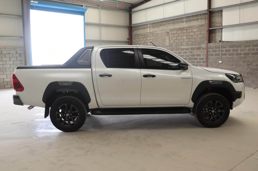 Toyota Hilux Vigo armored pickup side exterior view