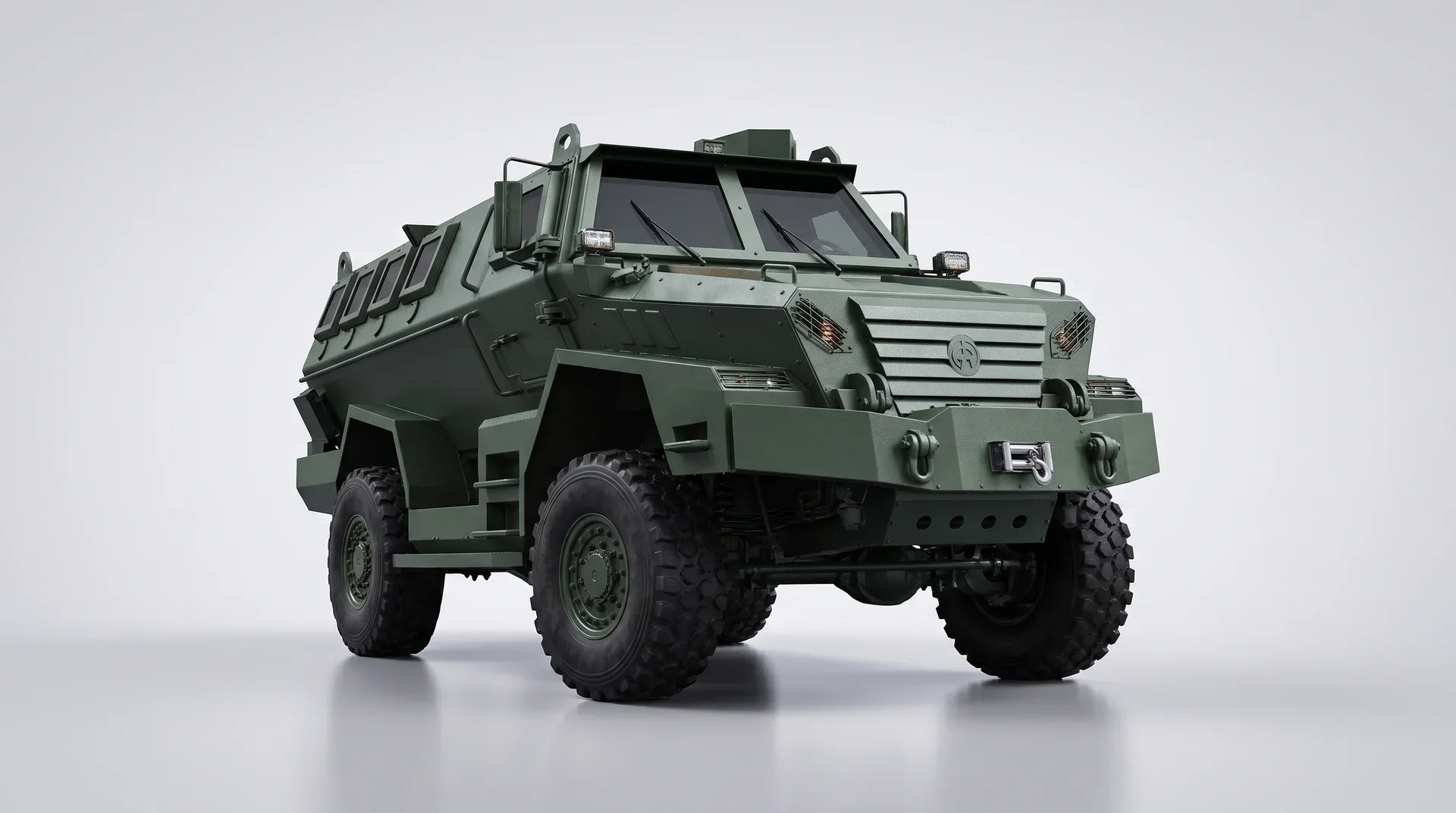 مركبة MRAP Snake مصفحة من الأمام بزاوية يمين