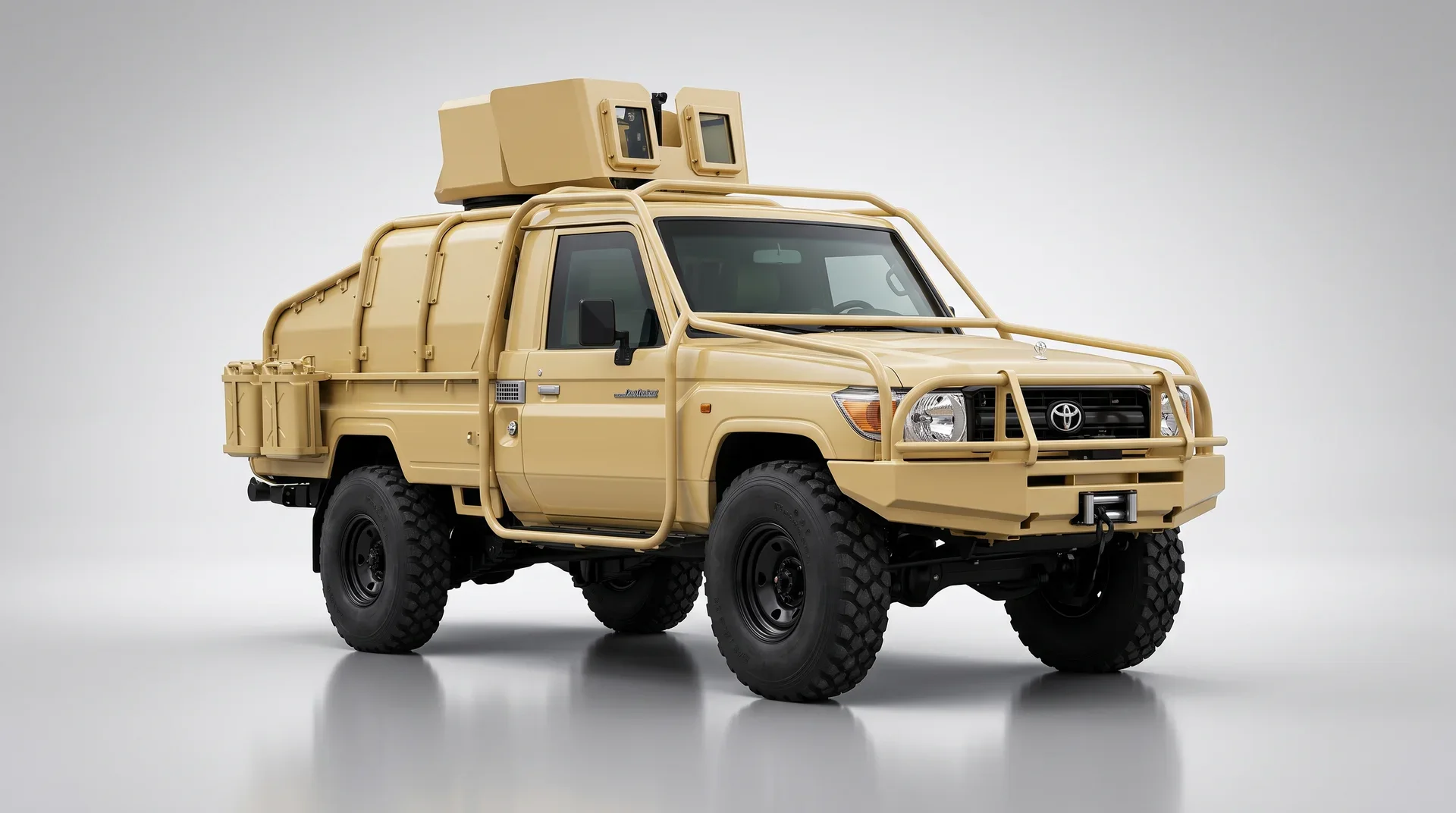 تويوتا LC79 LRPV B6 مصفحة من الأمام بزاوية يمين